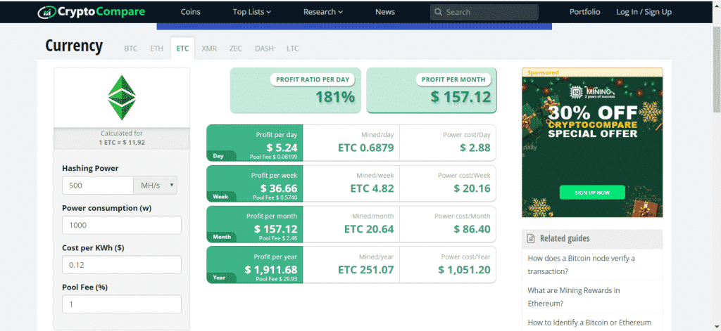 how to set up ethereum classic mining